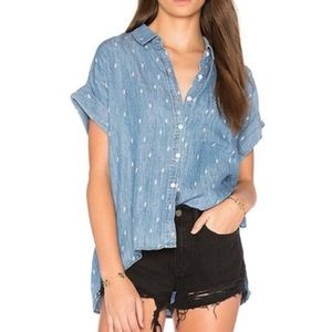 Rails Cactus Button Up Denim Chambray Shirt
